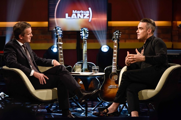 Robbie Williams zu Gast bei "Markus Lanz" im ZDF (FOTO)