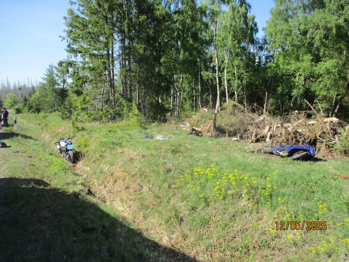 POL-GS: Polizeistation Braunlage: Krad Unfall mit einer schwer verletzten Person