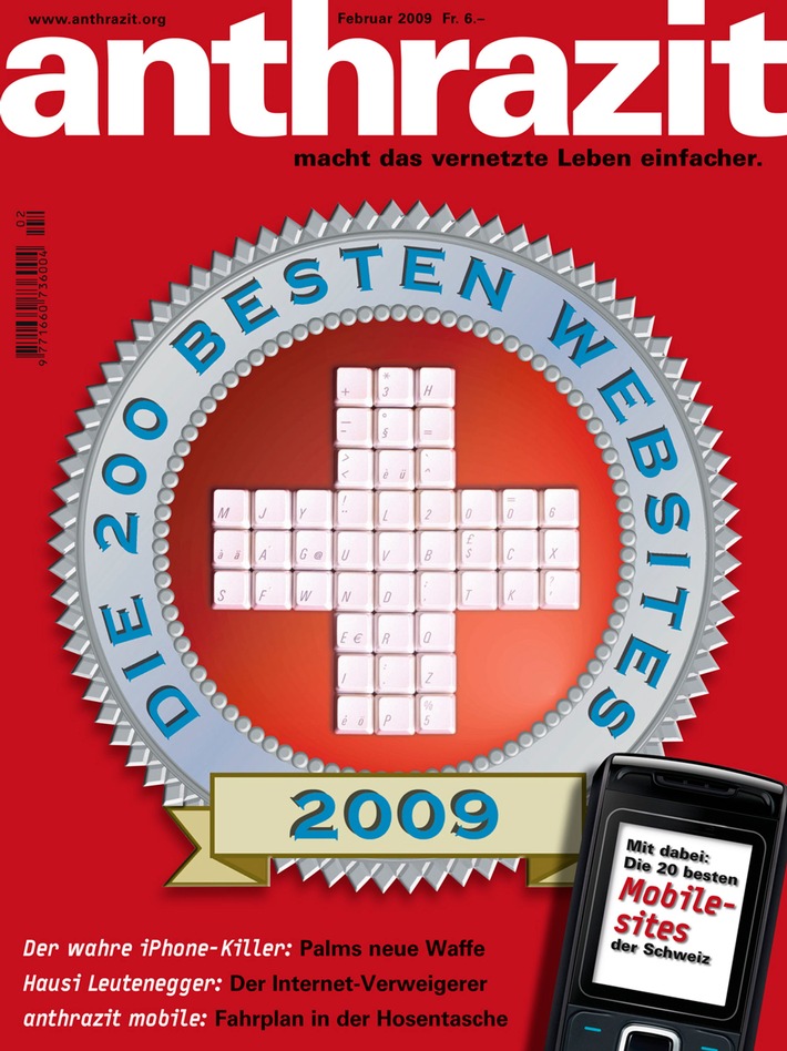 anthrazit-Magazin: Die 200 besten Websites der Schweiz