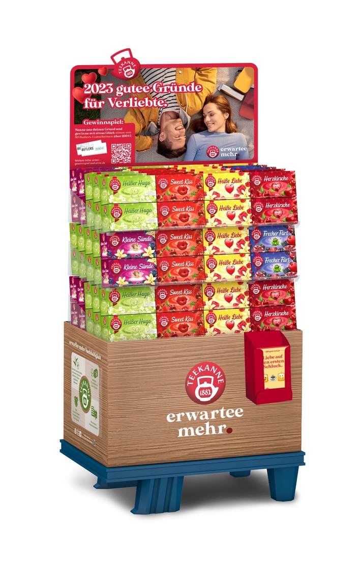 Pressemitteilung: Die TEEKANNE POS-Valentinsaktion: Liebe geht durch den Laden