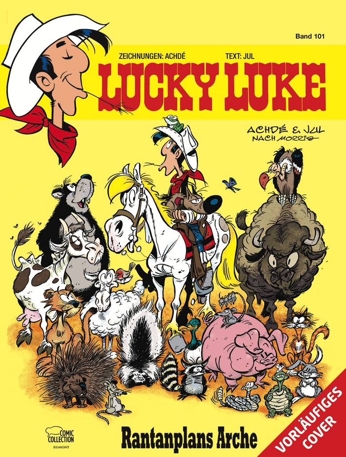 Lucky Luke reitet jetzt als Beschützer der Tiere durch den Wilden Westen
