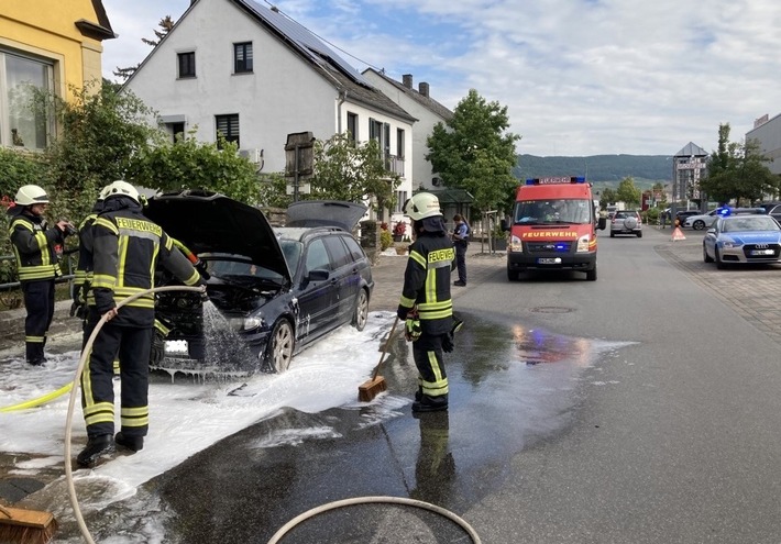 POL-PDWIL: Fahrzeugbrand- BMW nicht mehr fahrbereit