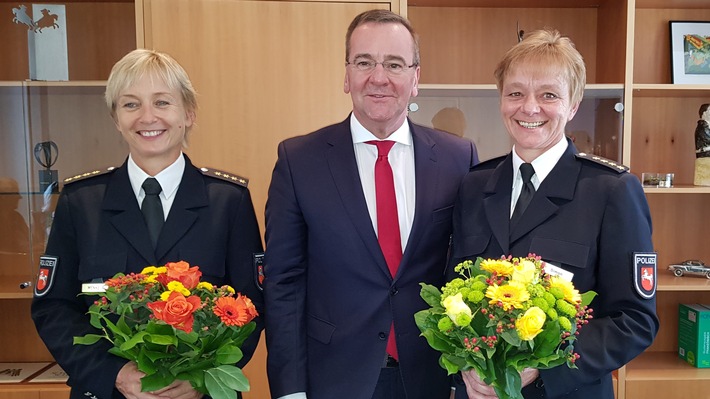POL-OS: Beamtinnen in Spitzenämter der Polizei Niedersachsen befördert
Innenminister Pistorius: &quot;Starkes Zeichen für Chancengleichheit&quot;