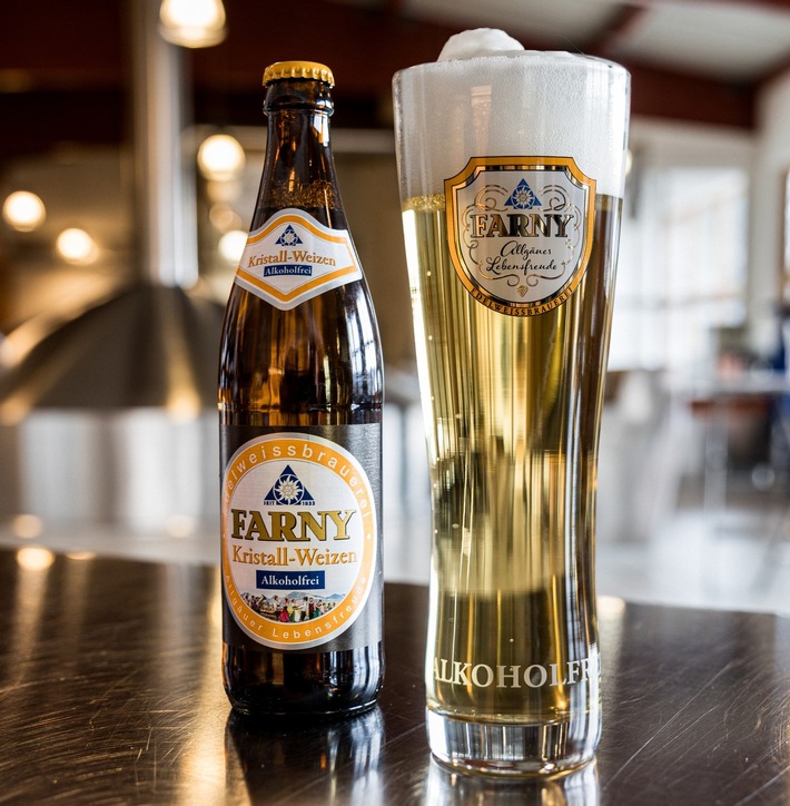 Edelweißbrauerei FARNY führt mit GEA-Technologie erstes alkoholfreies Kristall-Weizen ein