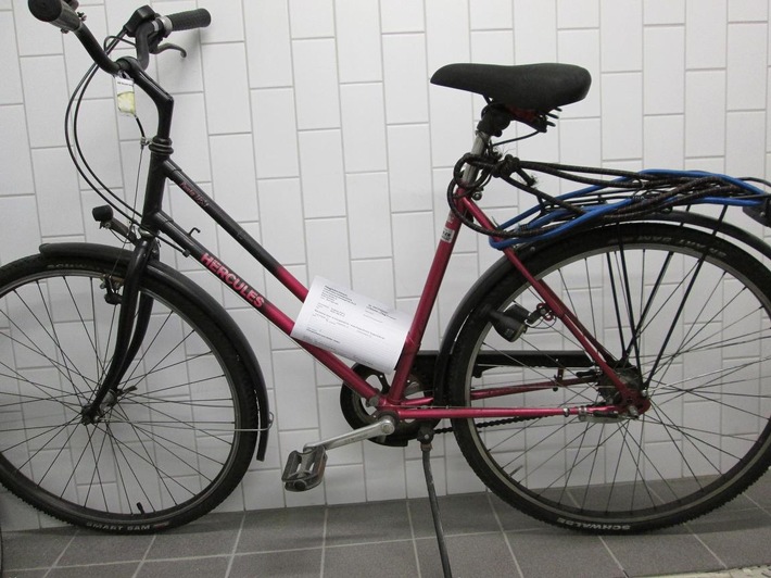 POL-DA: Darmstadt: Fundort Haardtring / Polizei sucht Besitzer von Hercules-Fahrrad