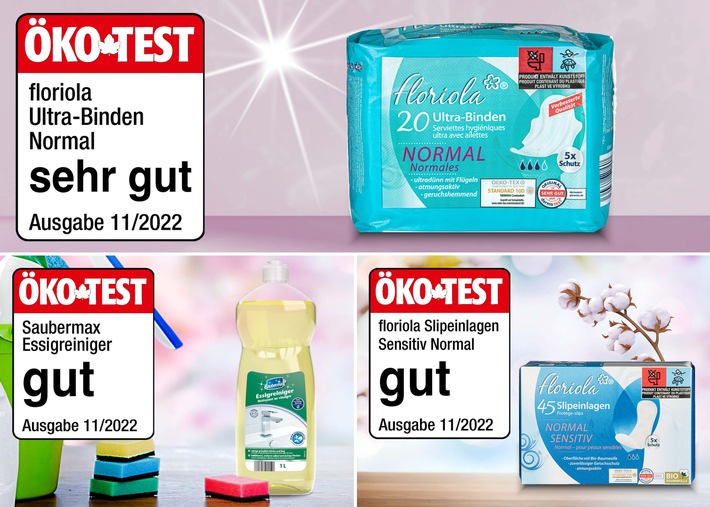 NORMA bekommt bei Hygieneprodukten Top-Noten von ÖKOTEST / Top-Bewertungen im November 2022 von renommiertem Produkttester