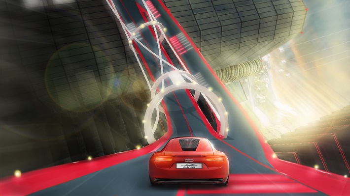 Virtuelle Testfahrt mit Audi Elektrostudie e-tron