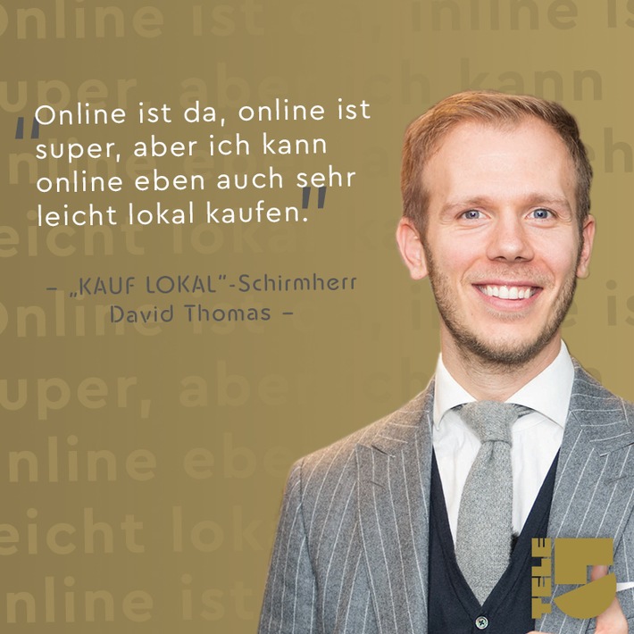 "Online ist da, online ist super, aber ich kann online eben auch sehr leicht lokal kaufen" / KAUF LOKAL-Schirmherr David Thomas ist zu Gast und stellt ein Münchner Projekt vor, das von Herzen kommt.