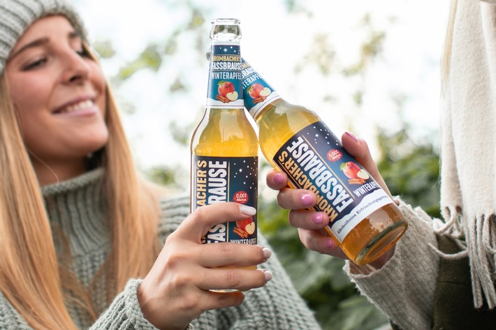 Krombacher&#039;s Fassbrause erstmals in der Winter-Edition: Neue Sorte Winterapfel ab Oktober