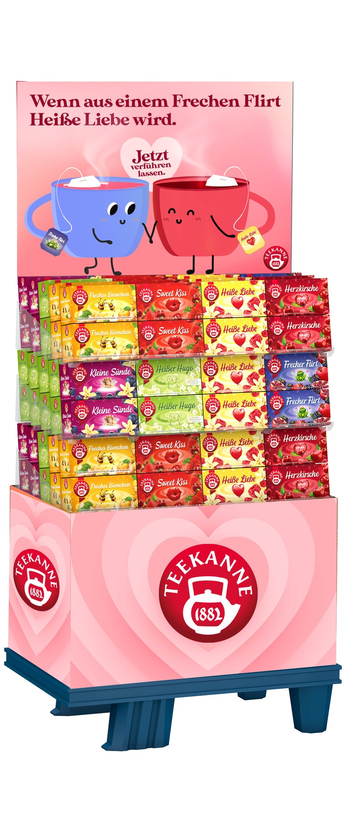 Pressemitteilung: TEEKANNE sorgt zum Valentinstag für Verführerische Teemomente am POS