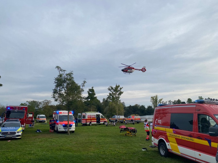 FW-OG: Wasserrettungseinsatz im Offenburger Westen