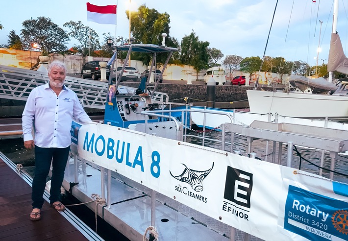 Rekordsegler Bourgnon startet vor Bali Kampf gegen Meeresmüll / Bundesregierung lobt SeaCleaners als Vorbild: &quot;Eines der wichtigsten Projekte&quot;
