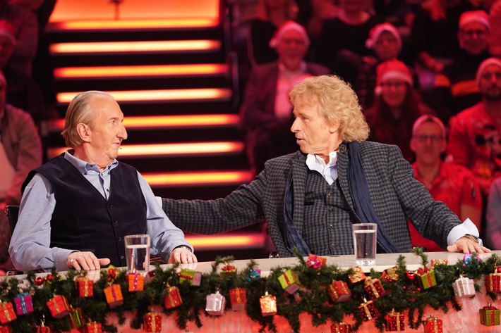 Haben Thomas Gottschalk und Mike Krüger bei Hugo Egon Balder den richtigen Riecher? &quot;Genial daneben - Die Weihnachtsshow&quot; am Mittwoch, 4. Dezember, in SAT.1