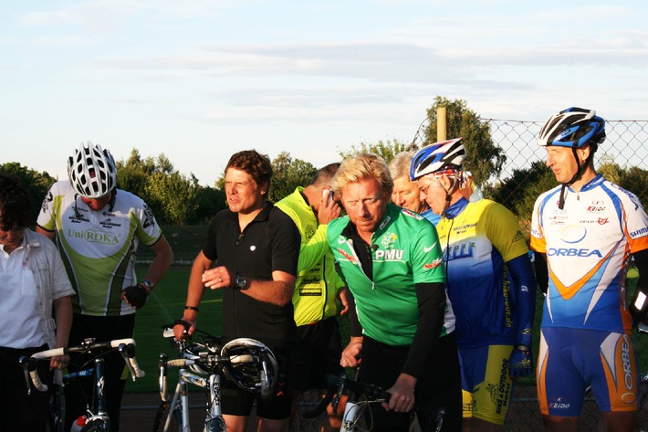 Boris Becker: Radrennen mit Jan Ullrich