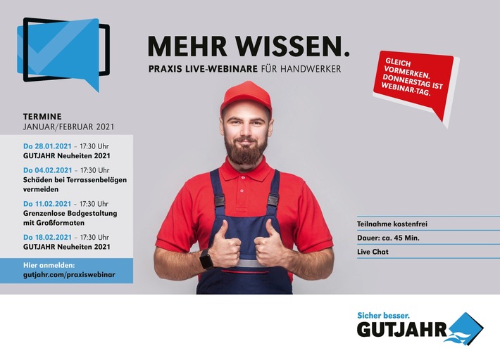 Neue Gutjahr-Webinare ab Ende Januar – von Experten für Experten