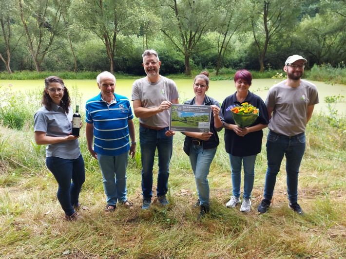 Presse-Information: Projekt zur Biotop-Erweiterung gewinnt beim Naturschutzwettbewerb „Unsere Heimat & Natur“
