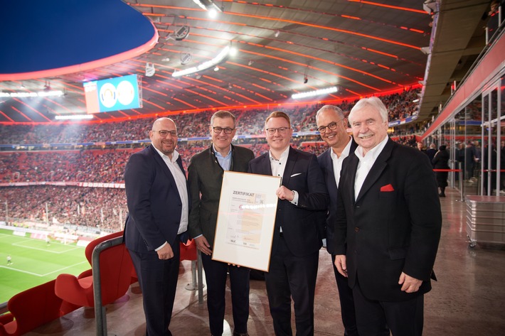 FC Bayern München setzt neue Maßstäbe: Auszeichnung mit dem Zertifikat &quot;Geprüfte Servicequalität Sport&quot;