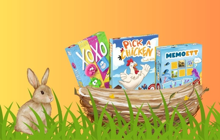 Eckige Ostereier: Neue Piatnik-Spiele für die Osterferien