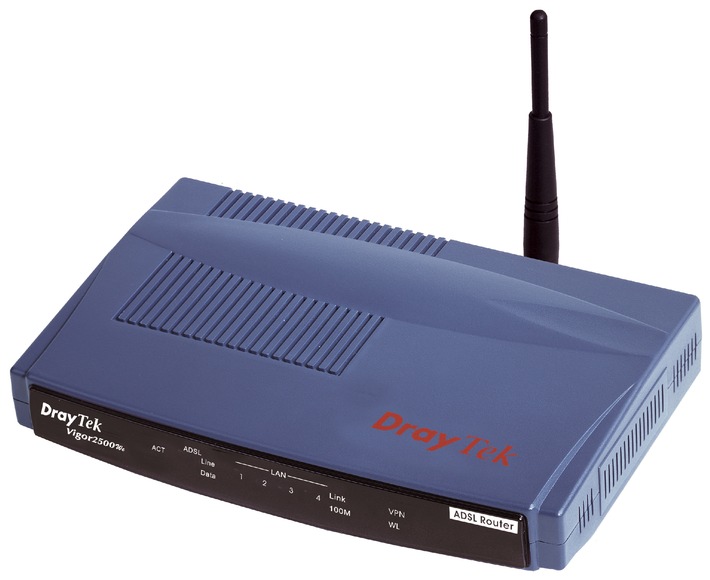 DrayTek präsentiert neue ADSL-Router Serie mit Firewall, VPN und WLAN