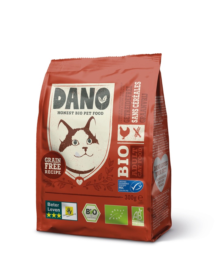 Bio für die Katze: DANO Bio-Katzenfutter ab 1. September 2018 bei DM Drogeriemarkt