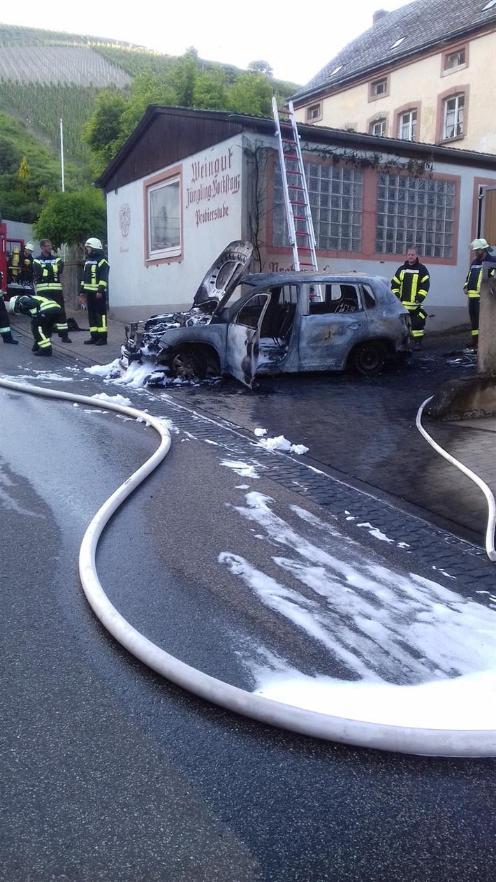 POL-PDWIL: PKW-Brand in Kesten