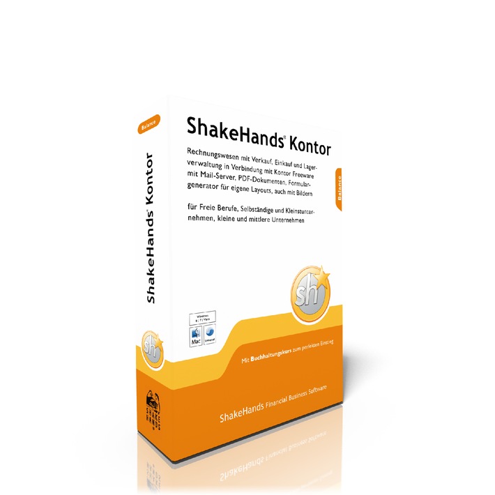 Neue Buchhaltungssoftware ShakeHands Kontor 2015 für Privat und Haushalt unter Apple OS X und Microsoft Windows (BILD)
