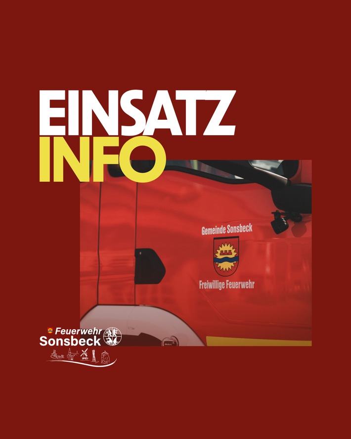 FW Sonsbeck: Strohlagerbrand in Labbeck