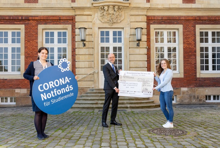 Corona-Notfonds: Provinzial spendet 10.000 Euro für Studierende