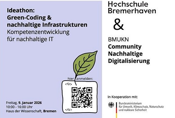 Gemeinsam die digitale Zukunft grüner gestalten: Hochschule Bremerhaven lädt zu Ideathon ein