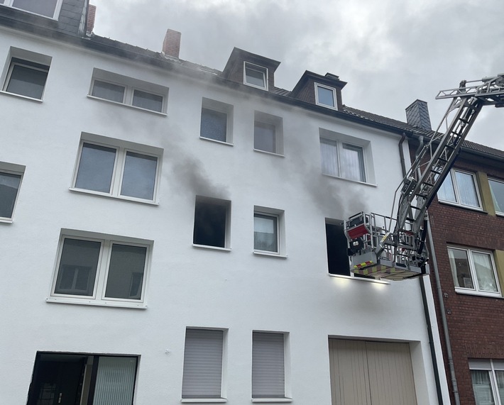 FW-GE: Wohnungsbrand im Ortsteil Bulmke-Hüllen
