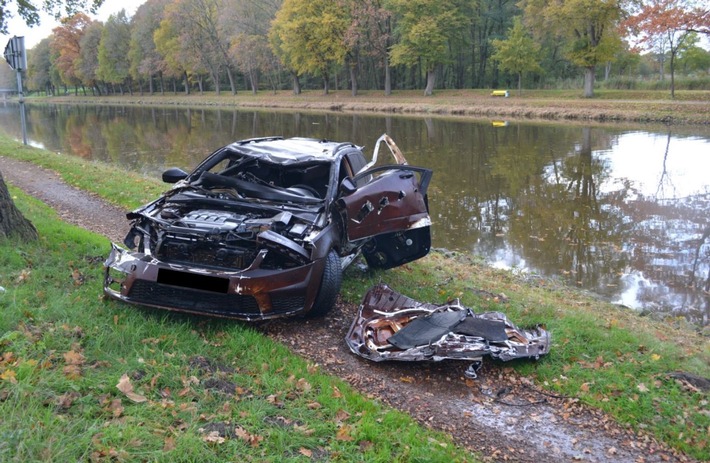 POL-EL: Lingen - Gestohlenes Auto im Kanal aufgefunden