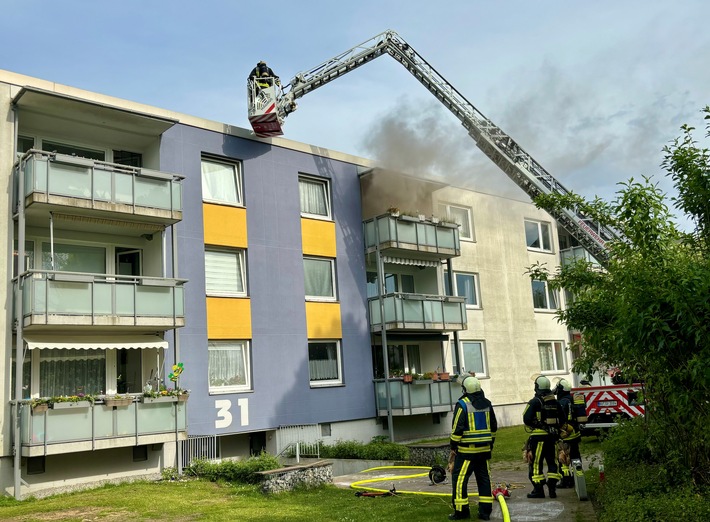 FW-BO: Wohnungsbrand in Bochum-Hiltrop