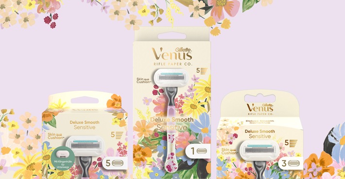 Blütenzarte Haut mit der neuen Special Edition von Gillette Venus und Rifle Paper Co.