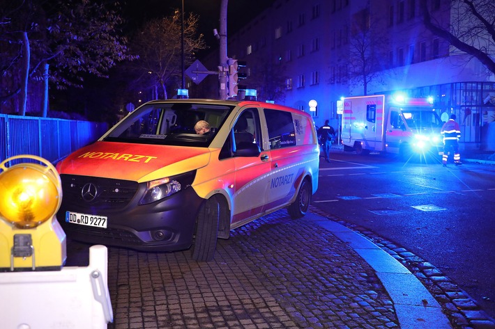 FW Dresden: Informationen zum Einsatzgeschehen von Feuerwehr und Rettungsdienst in der Landeshauptstadt Dresden vom 23. zum 24. November 2024