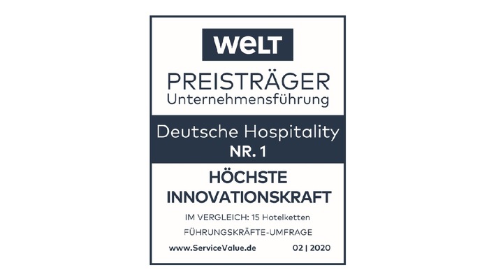 Pressemitteilung: "Deutsche Hospitality als "WELT-Preisträger Unternehmensführung" ausgezeichnet"