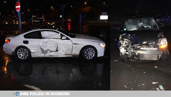 POL-DU: Beeckerwerth: Vorfahrt genommen - Zwei Verletzte bei Unfall