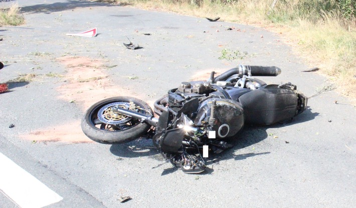 POL-COE: Billerbeck, L581/ Motorradfahrer lebensgefährlich verletzt