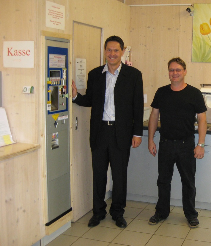 Kürbisse am Parkscheinautomat: Am Tannerhof beweist der CITEA seine Vielseitigkeit