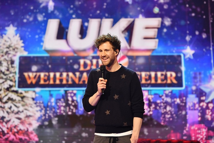 Weihnachten mit Freunden: Luke Mockridge feiert mit Christoph Maria Herbst, Vanessa Mai, Nico Santos, Oli P. und anderen &quot;LUKE! Die Greatnightshow&quot; am Montag in SAT.1