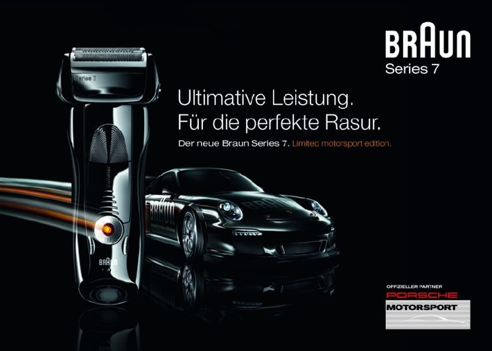Braun und Porsche gehen gemeinsam ins Rennen... / Limited motorsport edition in edlem Design und mit einem rasanten Extra (mit Bild)