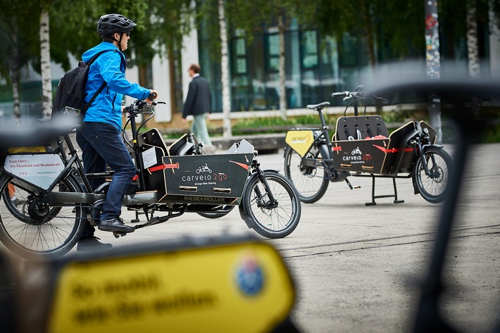 «Happiness to go»
Partage de vélos-cargos en Suisse - année record pour "carvelo2go"
