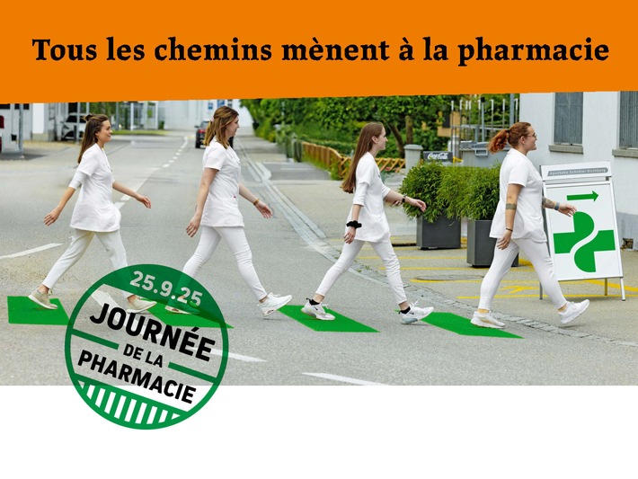 Journée de la pharmacie le 25 septembre: tous les chemins mènent à la pharmacie.