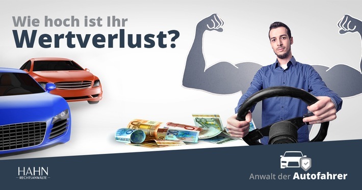 Anwalt für Autofahrer gegen hohe Wertverluste, Fahrverbote und weitere Folgen des Abgasskandals. Weiterer Text über ots und www.presseportal.de/nr/61631 / Die Verwendung dieses Bildes ist für redaktionelle Zwecke honorarfrei. Veröffentlichung bitte unter Quellenangabe: "obs/Hahn Rechtsanwälte PartG mbB"