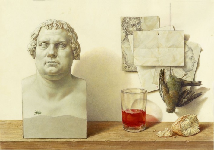 Zu Tisch mit Martin Luther: "Logos und Bild" von Michael Triegel im Museum der bildenden Künste