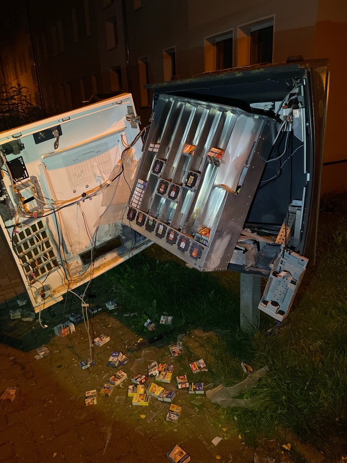 LPI-NDH: Zigarettenautomat gesprengt - verdächtiger Jugendlicher aufgegriffen
