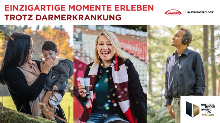 "Einzigartige Momente genießen - trotz komplexer Darmerkrankungen": Kampagne von Takeda gewinnt den German Brand Award