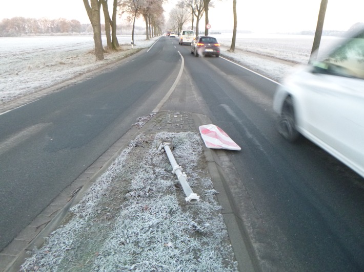 POL-ROW: ++ Unbekannter fährt über Verkehrsinsel - Polizei bittet um Hinweise ++ Einbrüche in Garagen und Keller ++