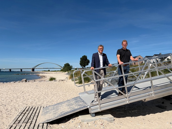 Neue Strandzugänge in Fehmarnsund erleichtern den Weg ans Wasser