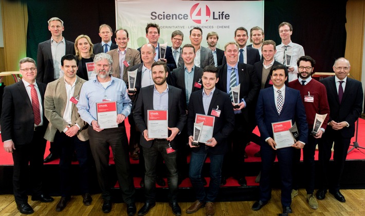 Hohe Qualität und technologischer Vorsprung: High-Tech Gründer zeigen sich in Bestform / Gewinner der Konzeptphase des Science4Life Venture Cup 2016 prämiert