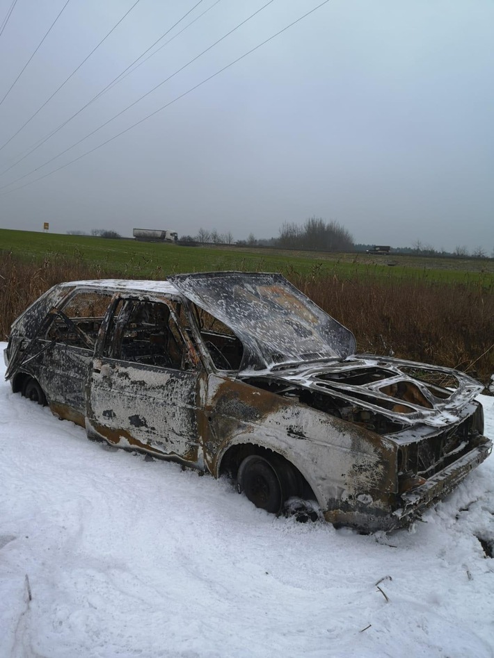 POL-ANK: Brand eines Autos in Anklam